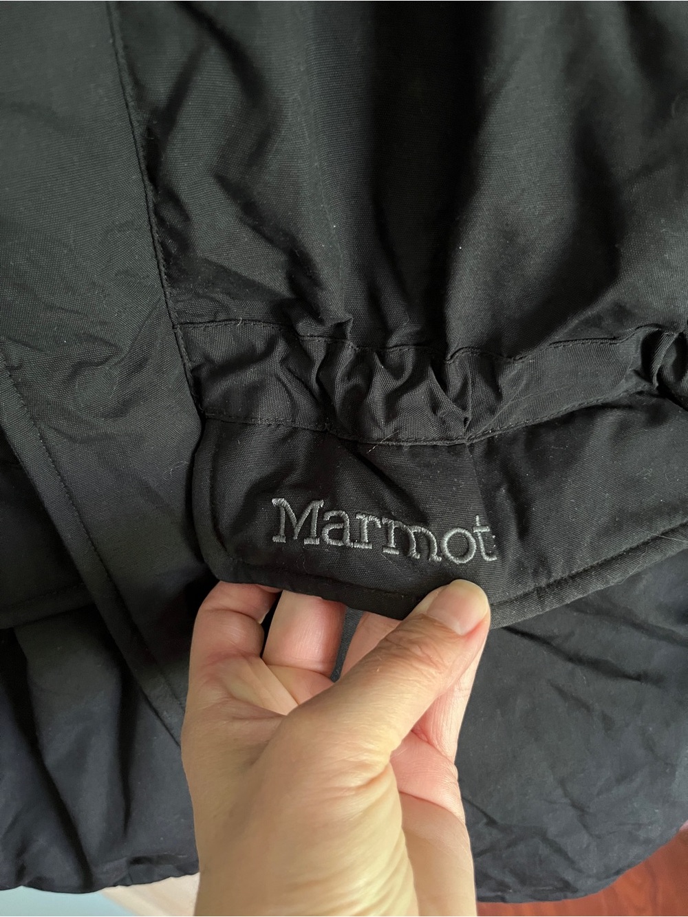 MARMOT Mens Yukon Classic Down Black Parka Waterproof 650 Fill Sz Xl $400 Sz S - Picture 2 of 15